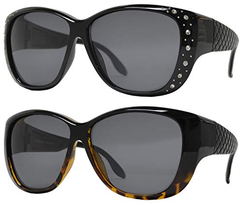 PZ - Polarized Women Sunglasses Wear to Cover Over Prescription Glasses UV Protection