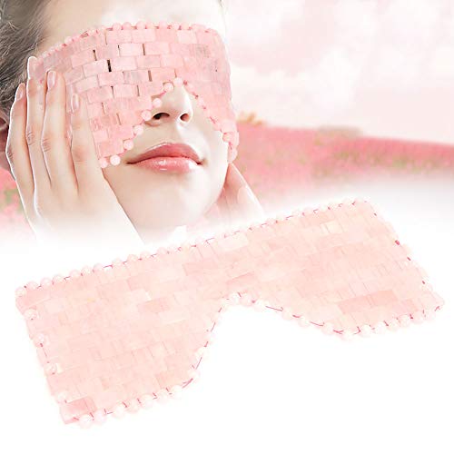 Masque De Sommeil En Jade Naturel, Masque Pour Les Yeux De Refroidissement Masseur De Traitement Des Quartz Rose Yeux Masque Pour Coussins Thermiques Chaud Et Froid Thérapie Par Le Froid(Rose) Cover