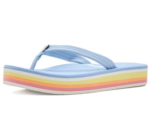 Image of Hari Mari- Dunes Sunset- Women's Retro Inspired Platform Boat-Safe Flip Flops- No Break Ins, Firm Arch Support, Antimicrobial, and Floats in Water