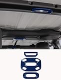 Savadicar Blue Interior Accessories - Dome Light Trim Set for 2018-2023 Jeep Wrangler JL JLU 4XE & Gladiator JT - Solid Color Interior Decor Upgrade Option, 3-Piece