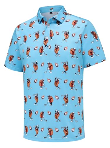 Polo de golf homme évacuant l'humidité chemise de sport manches courtes stretch
