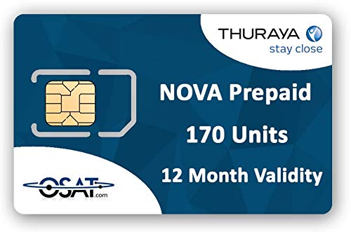 OSAT Thuraya Satellite Phone NOVA SIM with 170 Units (200 Minutes)