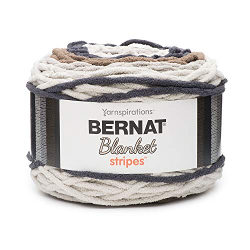 Image of Bernat Blanket Stripes Yarn, 10.5 oz, Gauge 6 Super Bulky Chunky, Buffed Stone