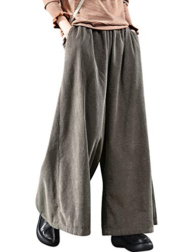 Pantalon large velours coton femme résolvant le problème des vêtements serrés en hiver
