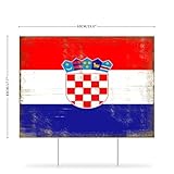 Zoom IMG-1 targa vintage con bandiera nazionale Zoom IMG-1 targa vintage con bandiera nazionale