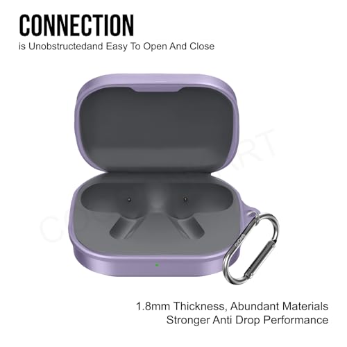 Image of Soft Silicone Case Cover Compatible for Realme Buds Air 8 (Master Purple)