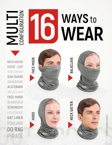 Image of UPF 50+ Fishing Neck Gaiter - UV Face Mask Sun Protection for Men Women