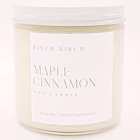 Vista 57 de River Birch Candles - Vela perfumada de almendra + miel, velas de soja de alta calidad, totalmente naturales, no tóxicas, 8.5 onzas, 40 horas