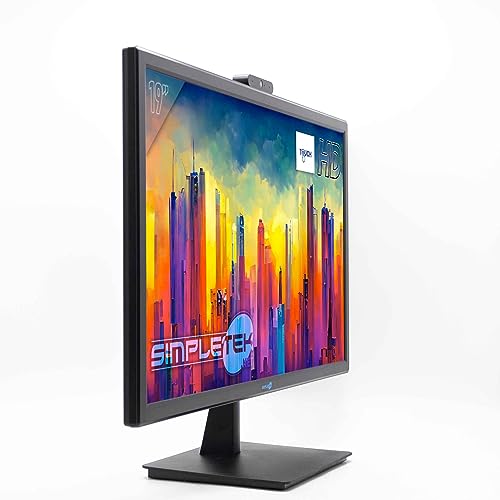 Monitor Touchscreen Professionale | 19 pollici HD+ | Webcam e Audio Integrati | HDMI e VGA | VESA (75x75 mm) - Monitor - Immagine 1