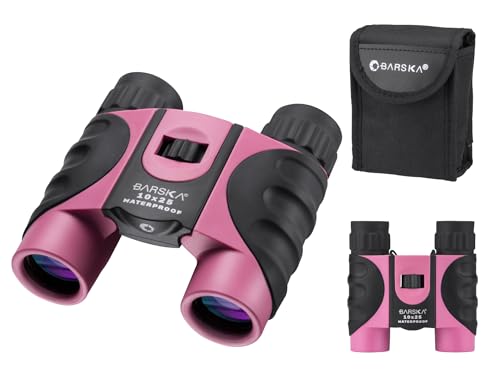 Barska AB12418 10x25 Waterproof Binocular Pink 10x25mm