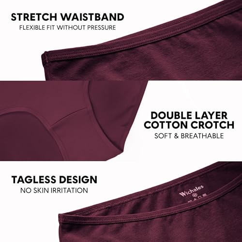 Image of Women's Cotton Bikini Panties Underwear for Women Comfort 3 Pack | Cotton Panties, No Show, Breathbale, Comfort Fit, Multipack