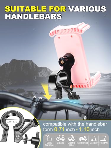 CRUIHOG Suporte de telefone de bicicleta, suporte de telefone para guidão de motocicleta, liberação