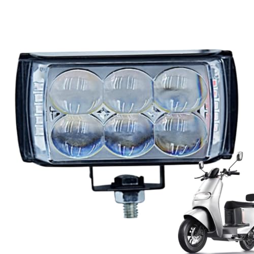 Focos auxiliares para motocicleta impermeables y lámpara de moto brillante de carretera
