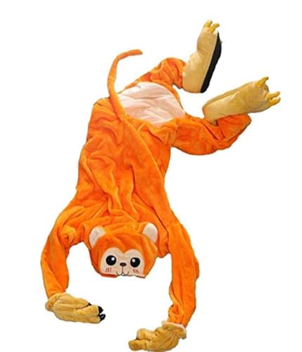 Ovender Kigurumi Adulte Costumes Animaux pour Carnaval Halloween Pyjama Costume Party Spectacle de Noël Cosplay Sous-vêtements d'hiver unisexe pour femme et homme (S, singe) Ovender Kigurumi Adulte Costumes Animaux pour Carnaval Halloween Pyjama Costume Party Spectacle de Noël Cosplay Sous-vêtements d'hiver unisexe pour femme et homme (S, singe)