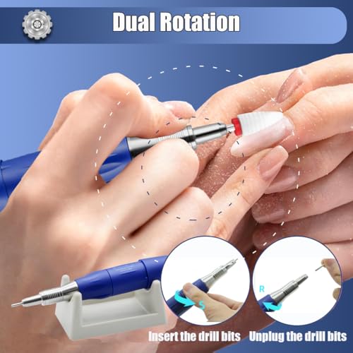 Perceuse à ongles électrique professionnelle pour cuticules et pieds - 4