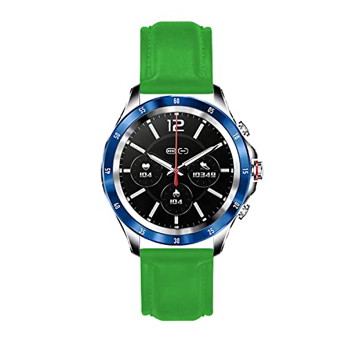 Image of ACM Watch Strap Leather Belt 20mm Compatible with Noise Noisefit Nova Smartwatch Casual Classic Band Green