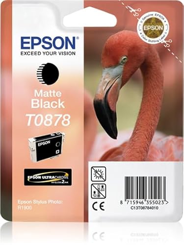 Epson T0878 11.4 ml originale emballage coque avec alarme radioélectrique/ acoustique cartouche d'encre pour Stylus Photo R1900
