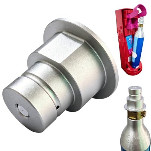 TR21-4 Ventil Quick Connect Adapter Umschaltventil für CO2 Zylinder Soda Wasser Kohlendioxid Zylinderanschluss aus Aluminium mit matten Oberflächen passend für Terra DUO SodaStream ART GAIA