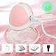 GKLWEJ Brustmassagegerät, Brustwarzen Stimulator Für Sie mit 3 weichen Bürstenköpfen, 10 Vibrationsmodi, 360° drehbarer Nippel-Vibrator, Nippel Stimulator, Nippel Sauger Sexspielzeug,