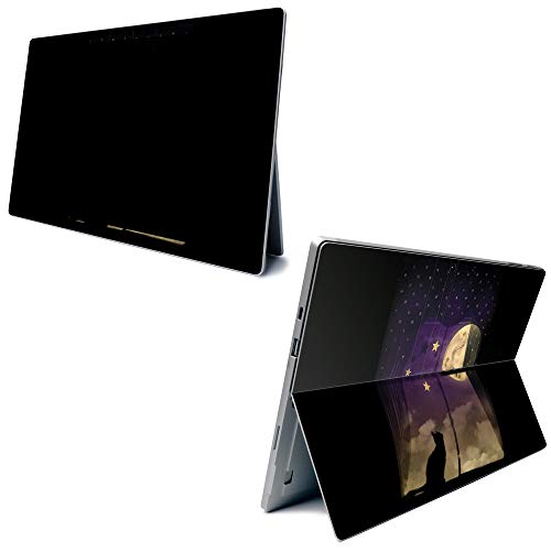 Image of MightySkins Carbon Fiber Skin for Microsoft Surface Pro 7 - Cat Dream | Textured Carbon Fiber Finish | Easy to Apply, Remove, and Change Styles | Made in The USA