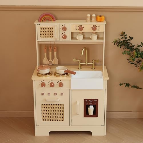 Leeshyah SAIPO001 Play Kitchen For Kids, Wooden Play Kitchen Set thumb #5