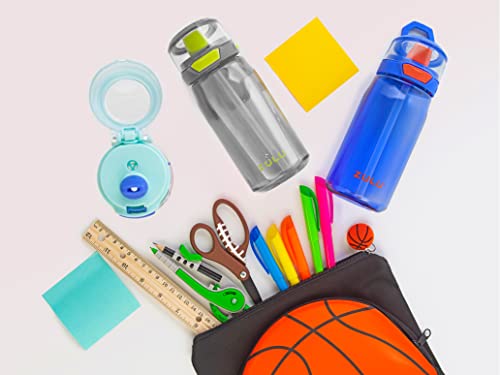 Zulu 239-0198-436-6 Kids Flex 16Oz Tritan Plastic Water Bottle With Silicone Spout, Leak-Proof Locking Flip Lid And Soft Touch Carry Loop thumb #6