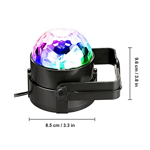 Rgb Disco Ball Light For Party, Sound Activated Strobe Light, Glow Dj Party Lights With Remote Controller, For Home,Kids,Birthday, Wedding, Halloween And Christmas-1 Pc #TOP4