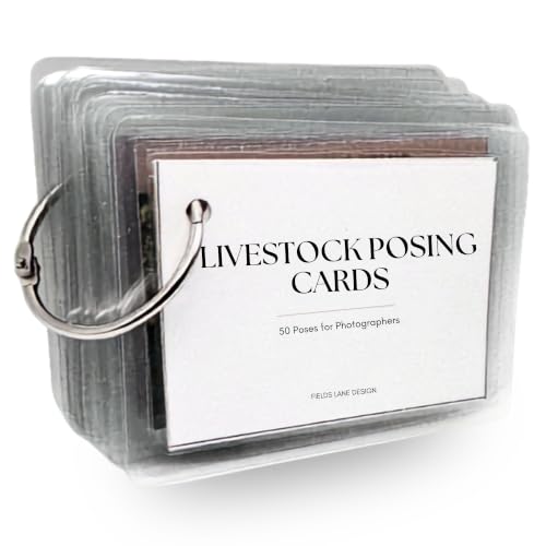 Livestock Photography Posing Cards, Photographer Reference Guide