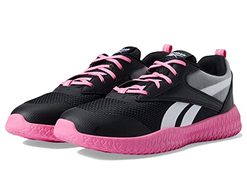 Reebok Girls Flexagon Energy 3.0 Cross Trainer, Black/White/True Pink, 6.5 Little Kid