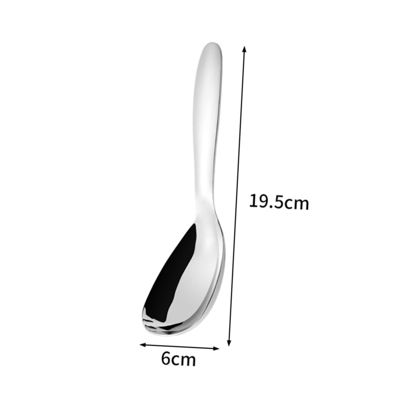 SOLUSTRE Stainless Steel Serving Spoon Premium Food Spoon for Soup Rice and More Design for Home and Restaurant Use Easy to Hold and Cook