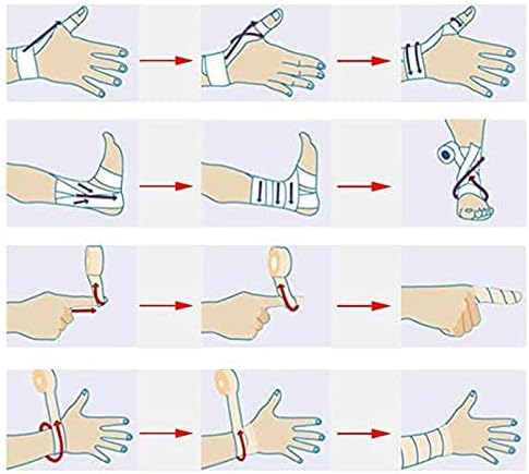 Miniatura 7 de Vendaje autoadhesivo transpirable y cohesivo para lesiones deportivas, muñecas, esguinces de tobillo (negro, 3 pulgadas (paquete de 8))