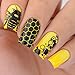 Whats Up Nails - B075 Somewhere in Bee-tween Stamping Plate for Nail Art Design