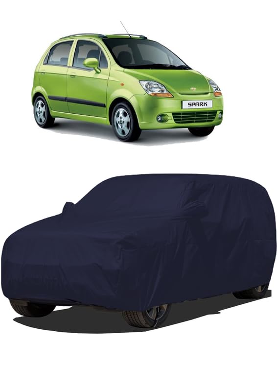 Image of J S R Waterproof Body CAR Cover for Hyundai Spark (Hyundai Spark CAR Cover | Spark CAR Cover | Spark CAR Cover Waterproof | CAR Cover for Spark)