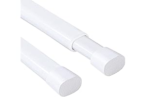 H.VERSAILTEX 24-36 Tension Curtain Rods, Pack of 2
