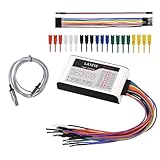 [Kit complet inclus] Cet analyseur logique professionnel est entièrement équipé de tout ce dont vous avez besoin pour un fonctionnement transparent, y compris un câble 20p, un câble 9p, un câble 2p, 20 connecteurs, un câble USB 2.0 de 1,5 m, un CD de logiciel et un manuel d'utilisation détaillé.le package complet garantit que vous pouvez commencer à analyser les signaux numériques dès la sortie de la boîte, sans aucun achat supplémentaire.