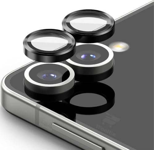 Image of WonRia Pack 2 - Camera Lens Protector Ring Compatible with Samsung Galaxy Z Flip 8 5G Camera Aluminum Alloy Rings, Ultra-HD Metal Frame- Black