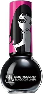 Elle 18 Water Resistant Black Out Eye Liner|| Black|| 5 ml Price In India