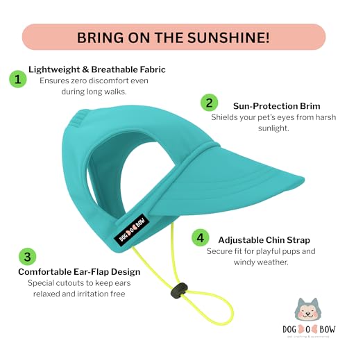 Image of Dog-O-Bow Baseball Cap for Dogs | Stylish, Durable & Comfortable Everyday Cap (Medium)