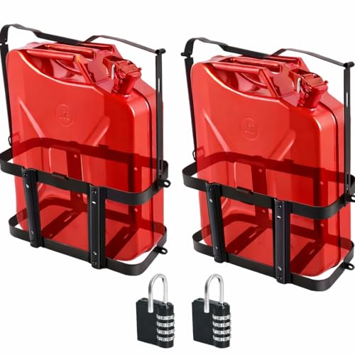 MCCKLE Heavy Duty 5-Gallon Jerry Can Rack (2 Pack)