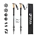 TOLKA Trekking Poles Collapsible Hiking Poles Lightweight, Walking Running Sticks with Natural Cork Grips, Quick Locks for Outdoor Walking Trekking Climbing-1 Pair …