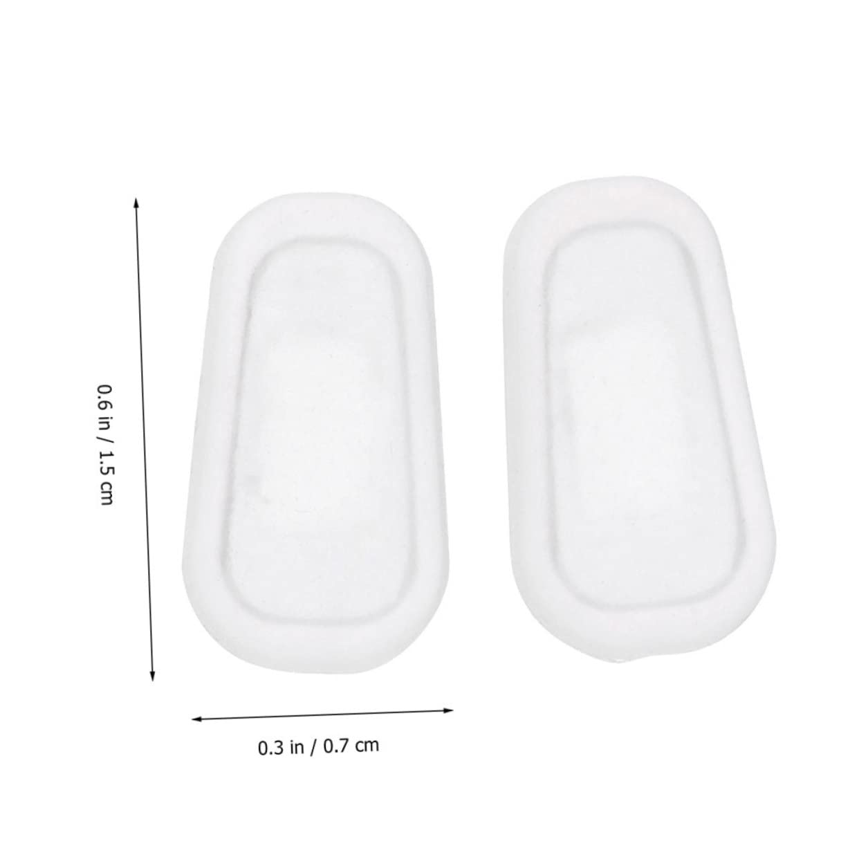 Healeved 4 Juegos De Almohadillas Nasales De Silicona Cómodas Para Gafas Repuestos Para Puente Nasal 25 Pares X 4