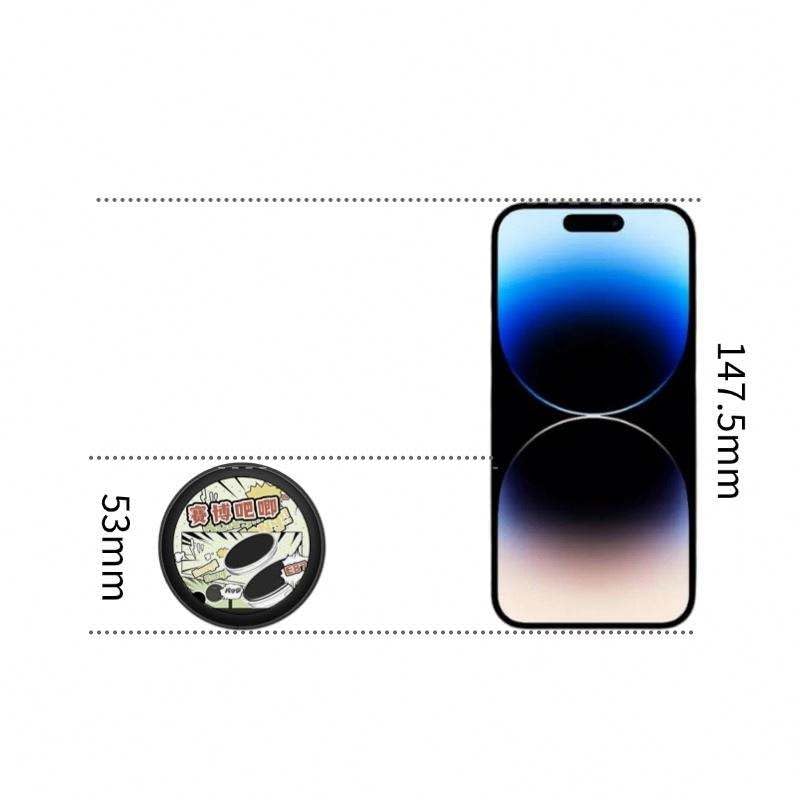 Image of Qawachh Smart Digital Badge Customizable Display with Photo /GIF /Video,Rechargeable Battery Easy Clip Design Redefine Dynamic Brooch Ultra-thin 10mm 1.85-inch HD Screen