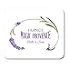 Produktbild Mauspad Aquarell Blumenetikett Lavendel Pink Aromatische Baby Geburtstag Grenze Mousepad für Notebooks, Desktop-Computer Mausmatten, Büromaterial