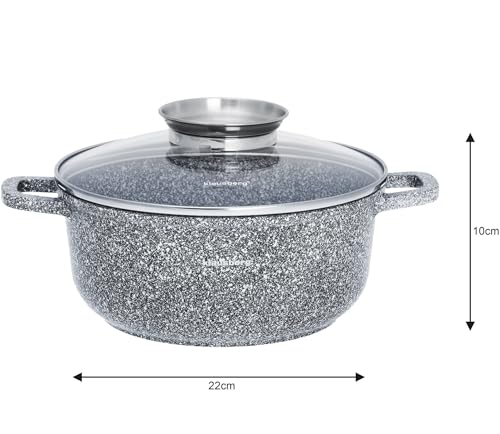 Olla de mármol de 3,3L y 22cm Klausberg KB-7521 para todo tipo de cocinas 7
