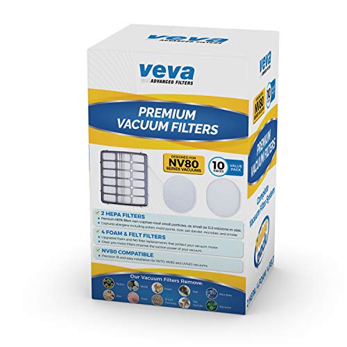 VEVA Complete Premium Vacuum Filter Set Including 2 HEPA, 4 Foam, 4 Felt Filters 10 Pieces Total for Shark Navigator Rotator Professional Upright Model NV70, NV71, NV80, NVC80C, NV90, NV95 & UV420 - Thumbnail 6