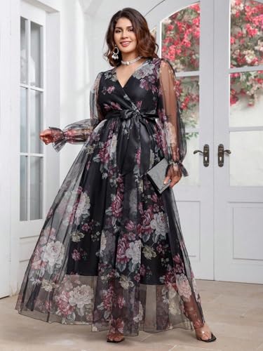 Image of TOLEEN Women's Plus Size Sequin Dress Luxurious Style Formal Cocktail Evening Party Maxi Dresses