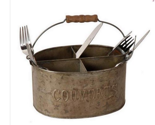 Antic Line Portaposate in Zinco con 4 Scomparti