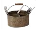 Produktbild Antic Line 5910 Vintage Besteckkorb Besteckhalter mit Henkel aus Zink/Länge 22 cm Breite 16 cm Höhe 11 cm.