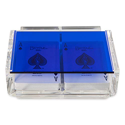 Set Canasta con Bandeja y 2 Barajas en Caja Acrílica miniatura 2