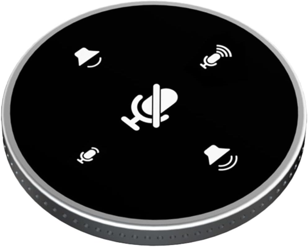 USB Omnidirectional Conference Microphone for Desktop Plug Play Tabletop Mic for Online Meetings Game Voice Chat Live Streaming Lightweight and Portable